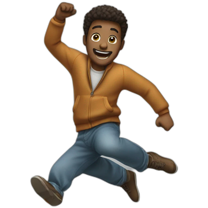 Man jumping emoji