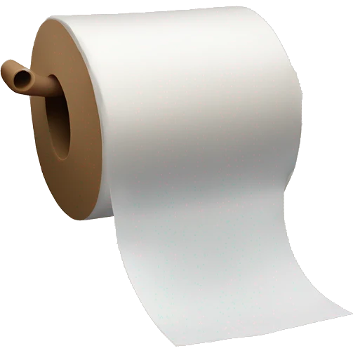  toilet roll with dirt emoji