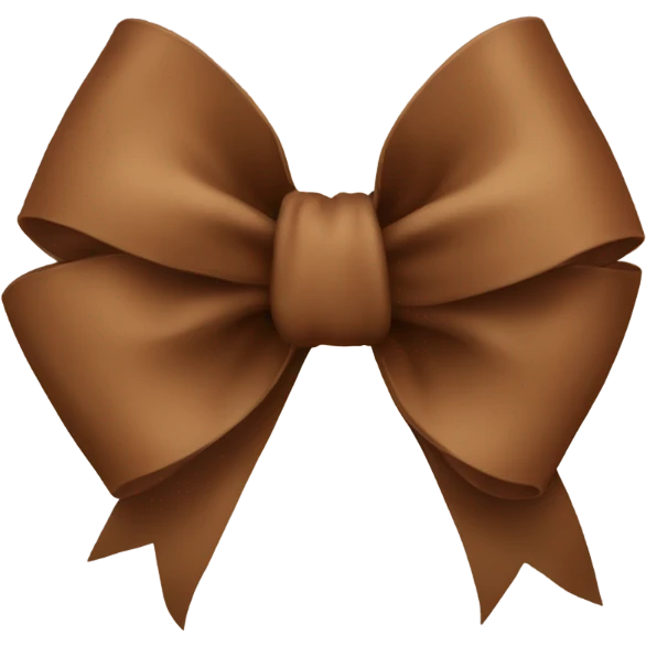 Brown bow  emoji