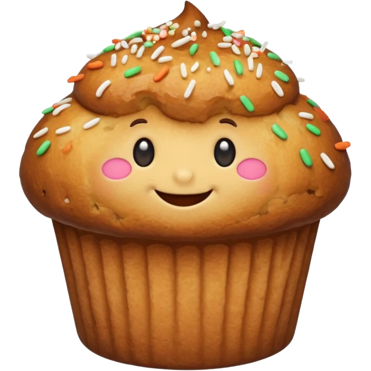 smiling muffin emoji