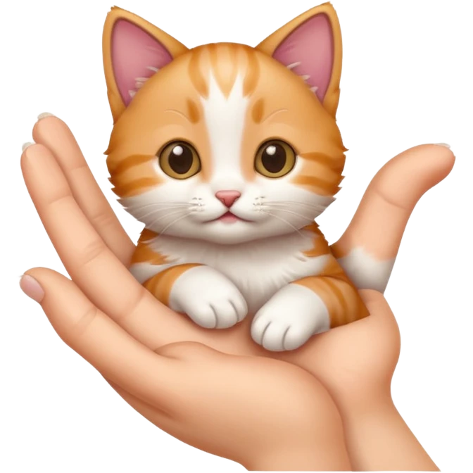 Fingers in the kitty emoji
