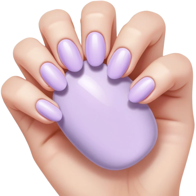 pastel lilac nails emoji