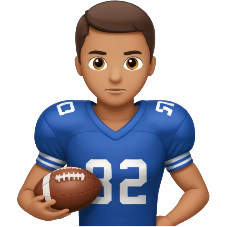 Football player Stiff arm emoji