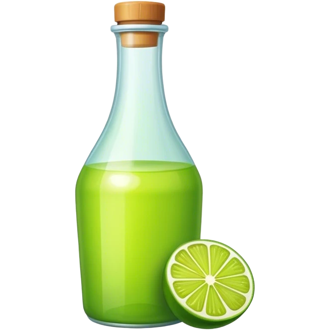 Bottled lime juice emoji