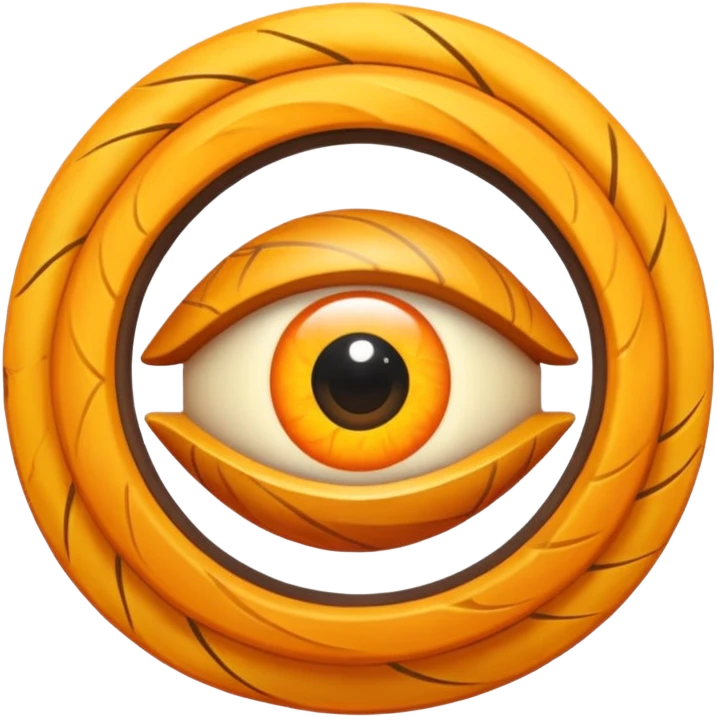 
un ojo tribal combinado con sol y sendero, con un espiral tipo energía ancestral  primitivas

 emoji