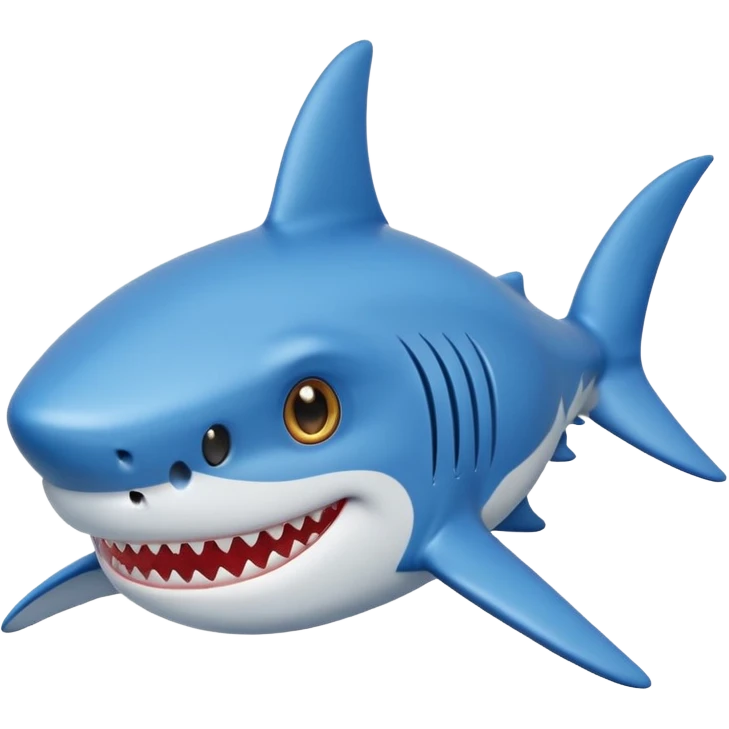 Shark with star eyes emoji emoji