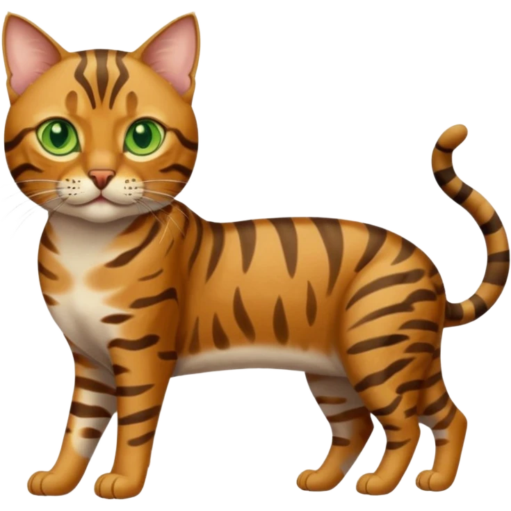 Two tabby bengal cats emoji