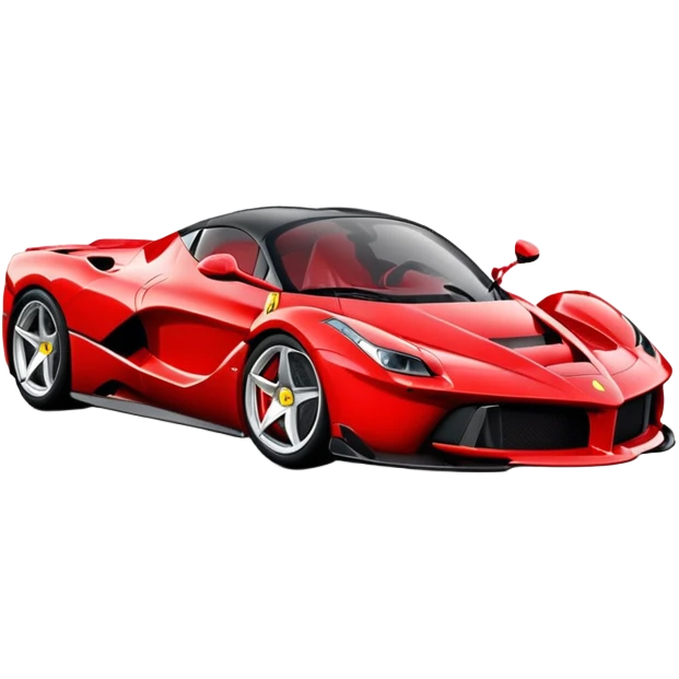 red LaFerrari sports car emoji