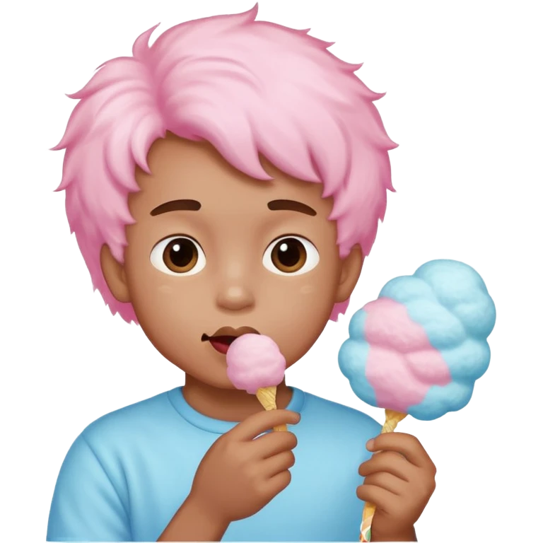 cotton candy boy emoji