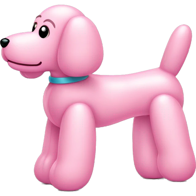 Light pink balloon dog emoji