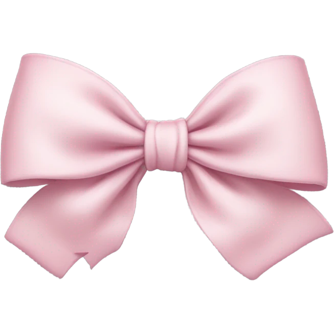 Light pink bow emoji