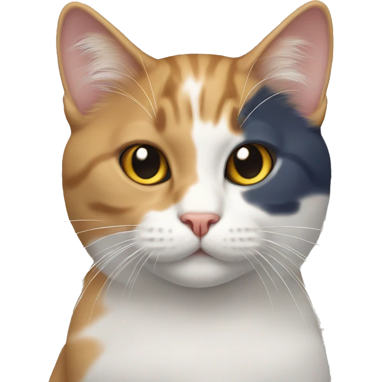Tricolor cat emoji