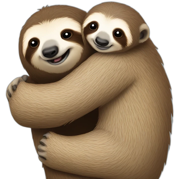 sloth hug marmot emoji