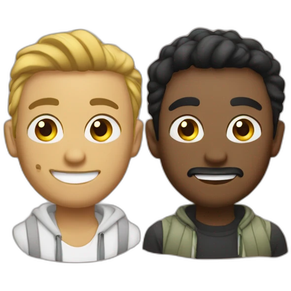 Amine et Billy emoji