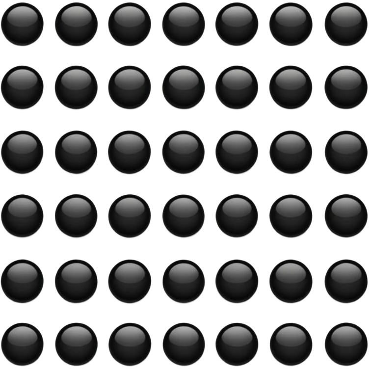 black dot emoji