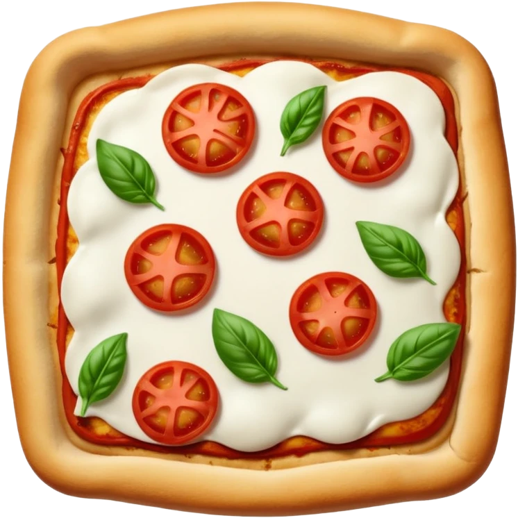 Pizza carre no meat emoji