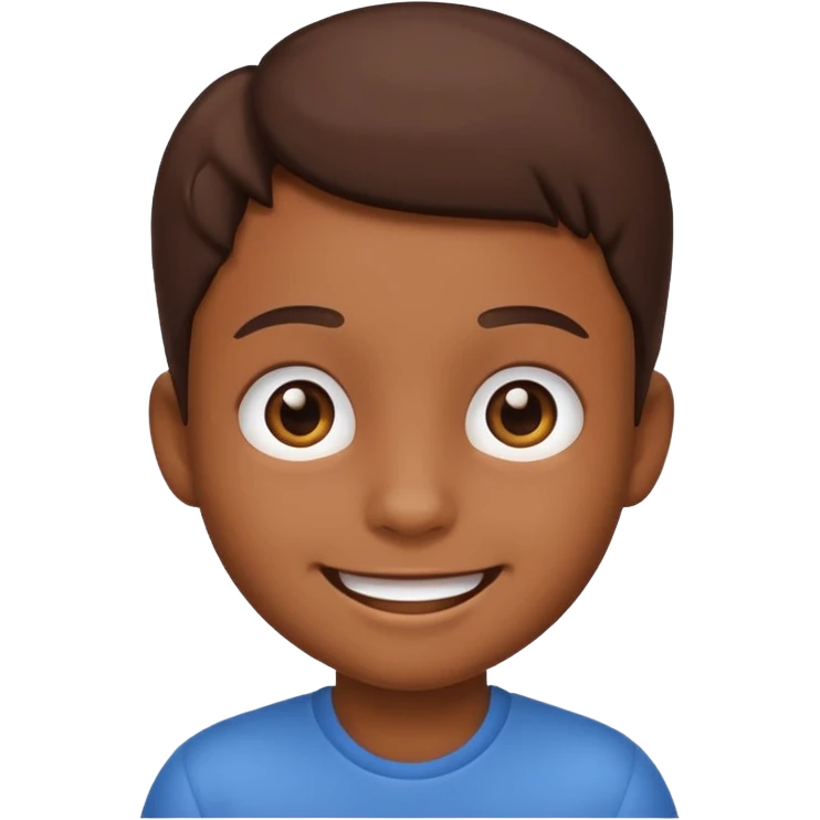 Cute kid emoji brown emoji