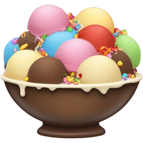 ice cream in bowl emoji