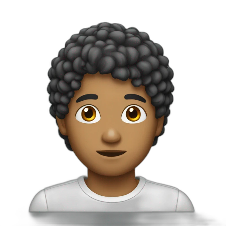 Pelo blanco joven emoji