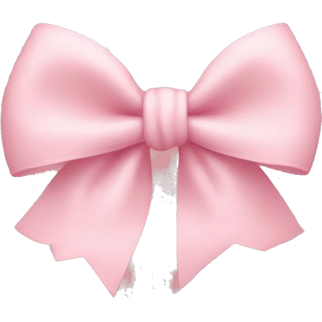 light pink bow on light pink bow emoji