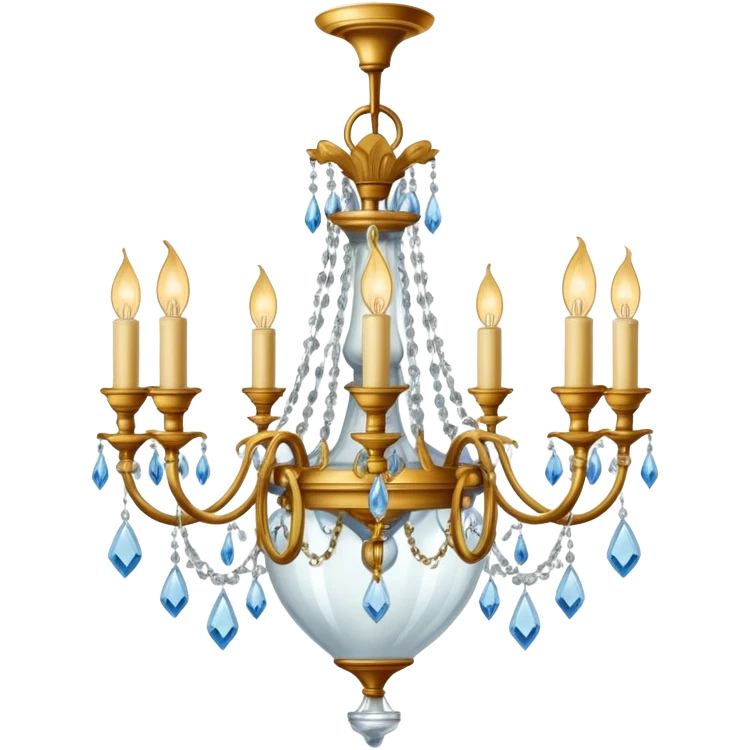 light bulb on a chandelier emoji