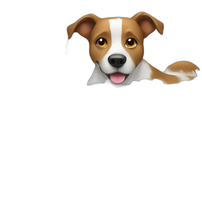 Dog doing bath emoji