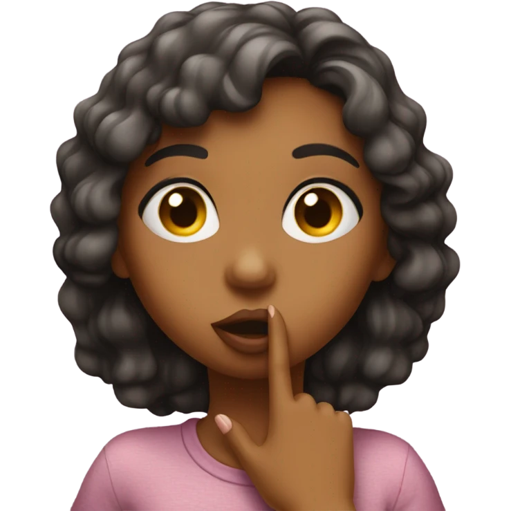 Girl blowing a kiss emoji