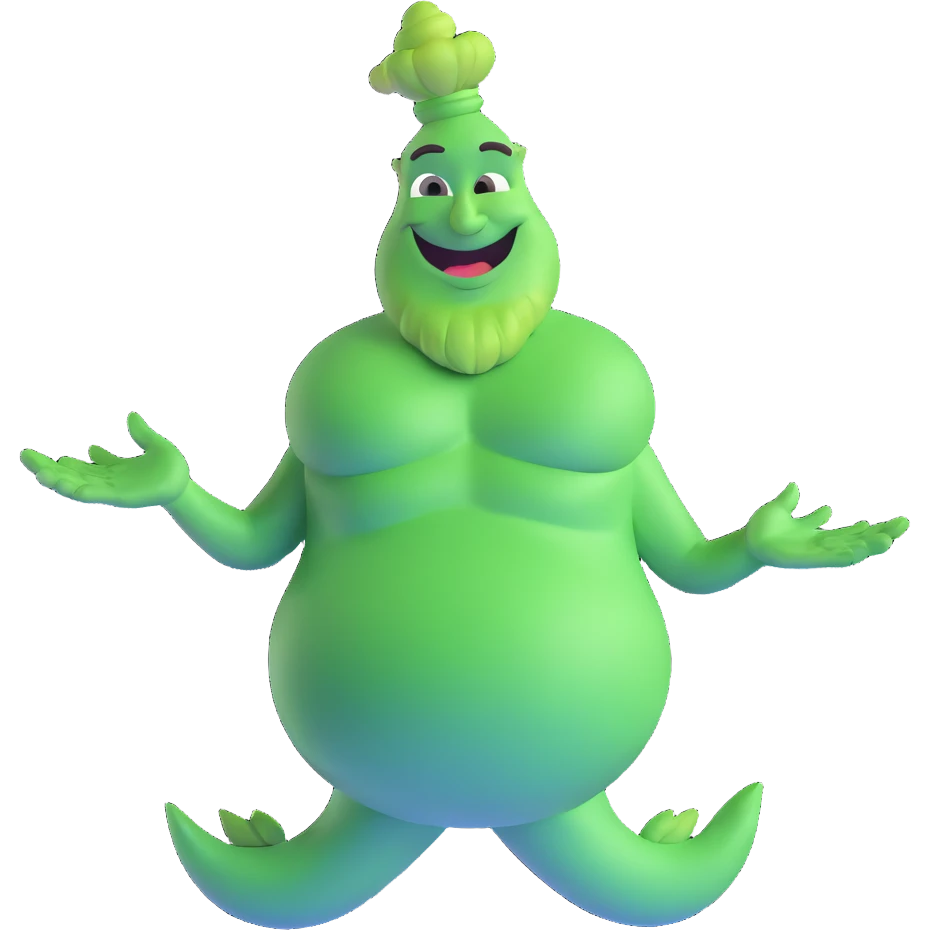 green genie emoji