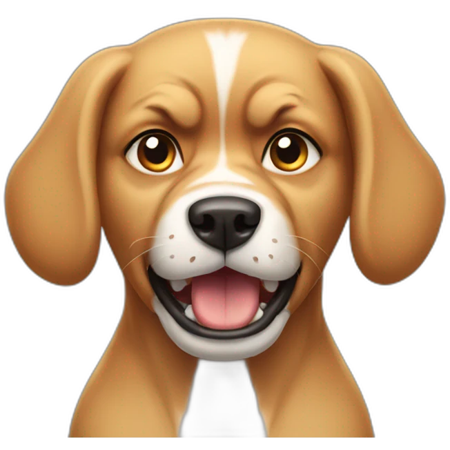 Angry female dog emoji