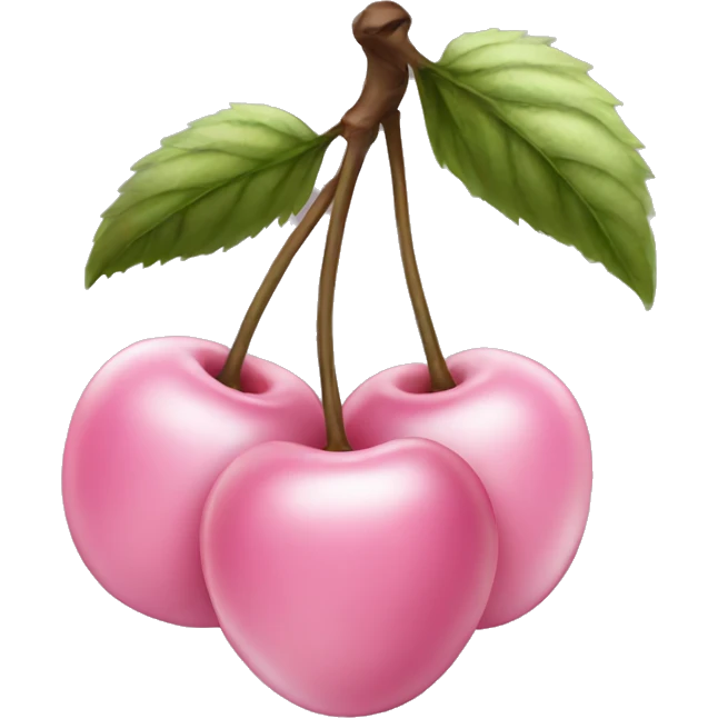 Light pink cherries  emoji