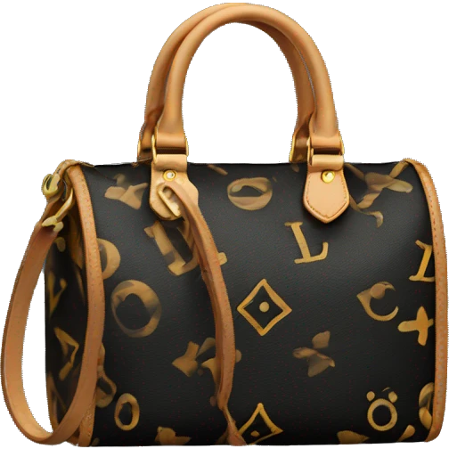 lv bag black  emoji