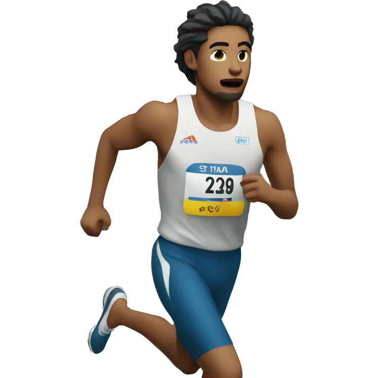 Persona corriendo maratón emoji