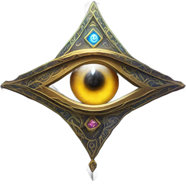 warlock book with eye in middle emoji