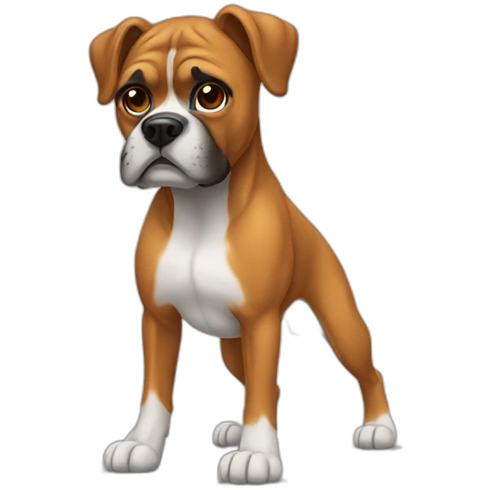 Chien boxer emoji