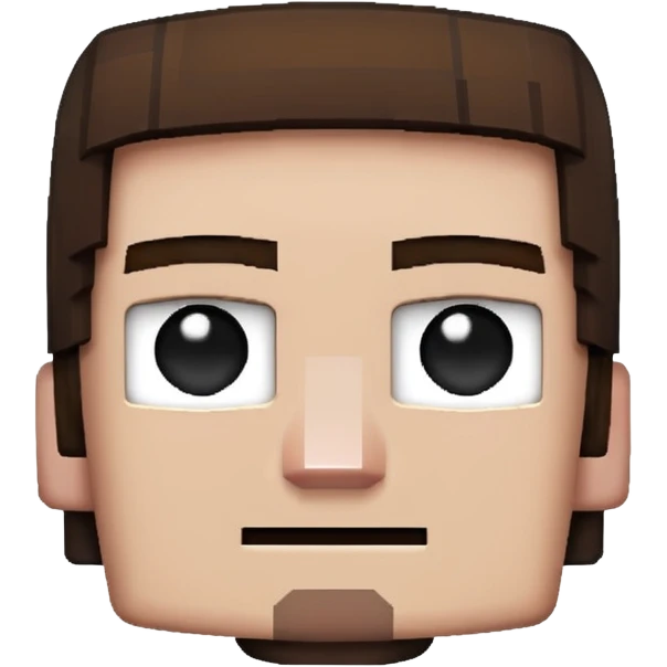 square shape minecraft herobrine face  emoji