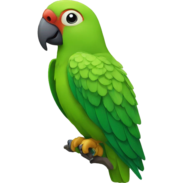 Green parrot profile emoji