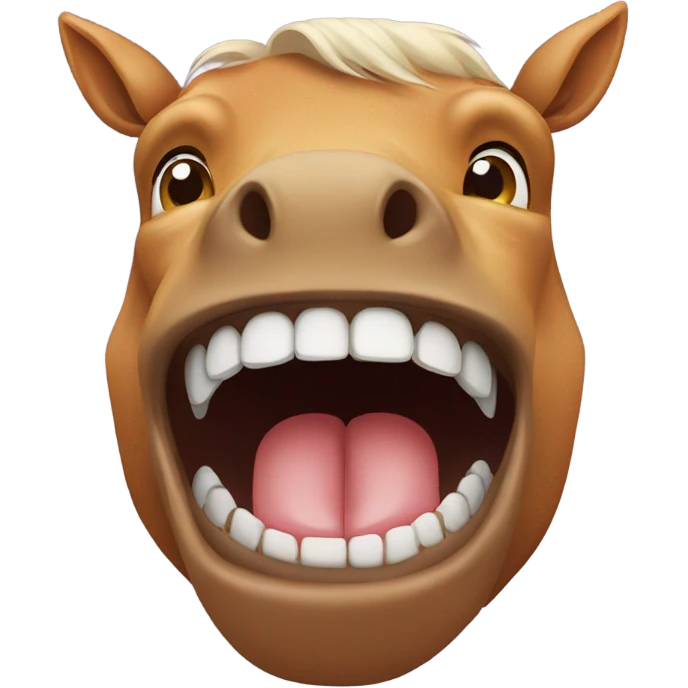 Horses mouth emoji