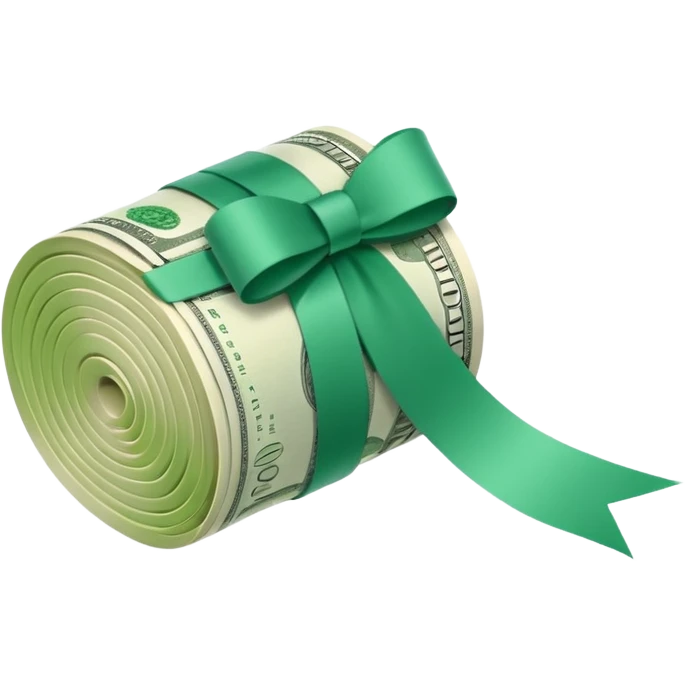 roll of banknotes emoji