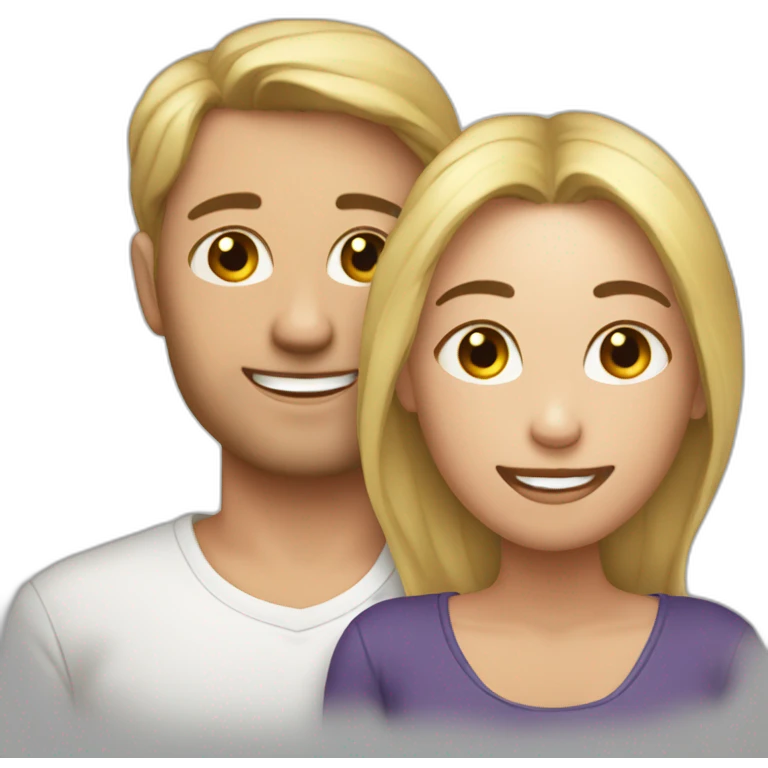 Emoji vomi sur emoji amoureux emoji