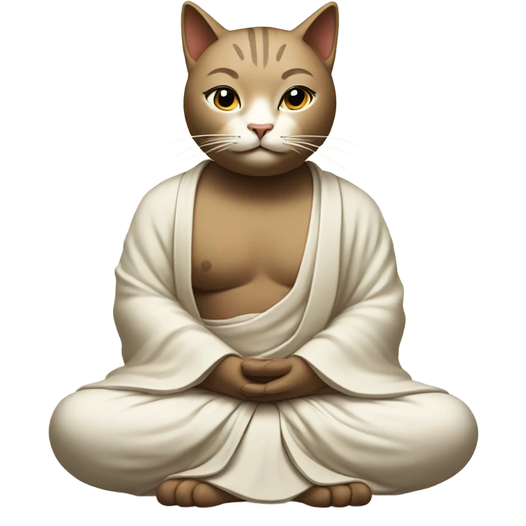 Cat Buddha  emoji