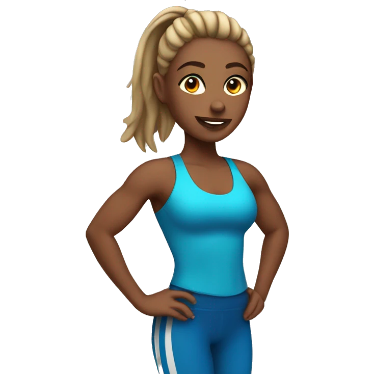 Fitness girl emoji