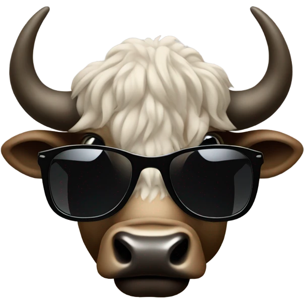 Buffalo in sunglasses emoji