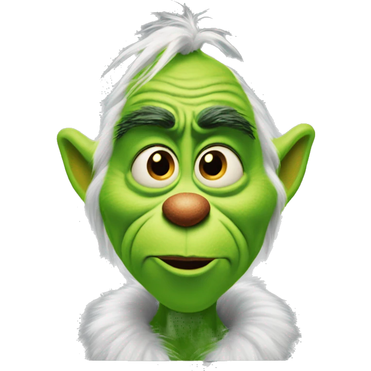 Grinch like in the animated movie emoji