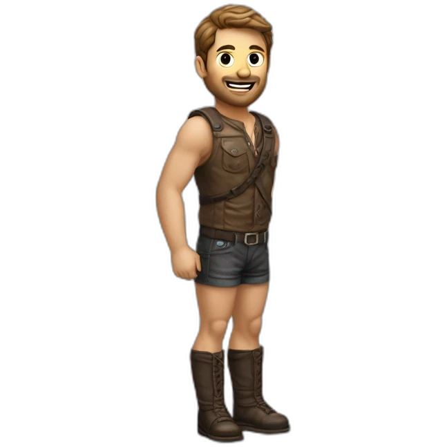 Grande estátua de um Homem romano sem roupa. Veste uma Jock strap. emoji