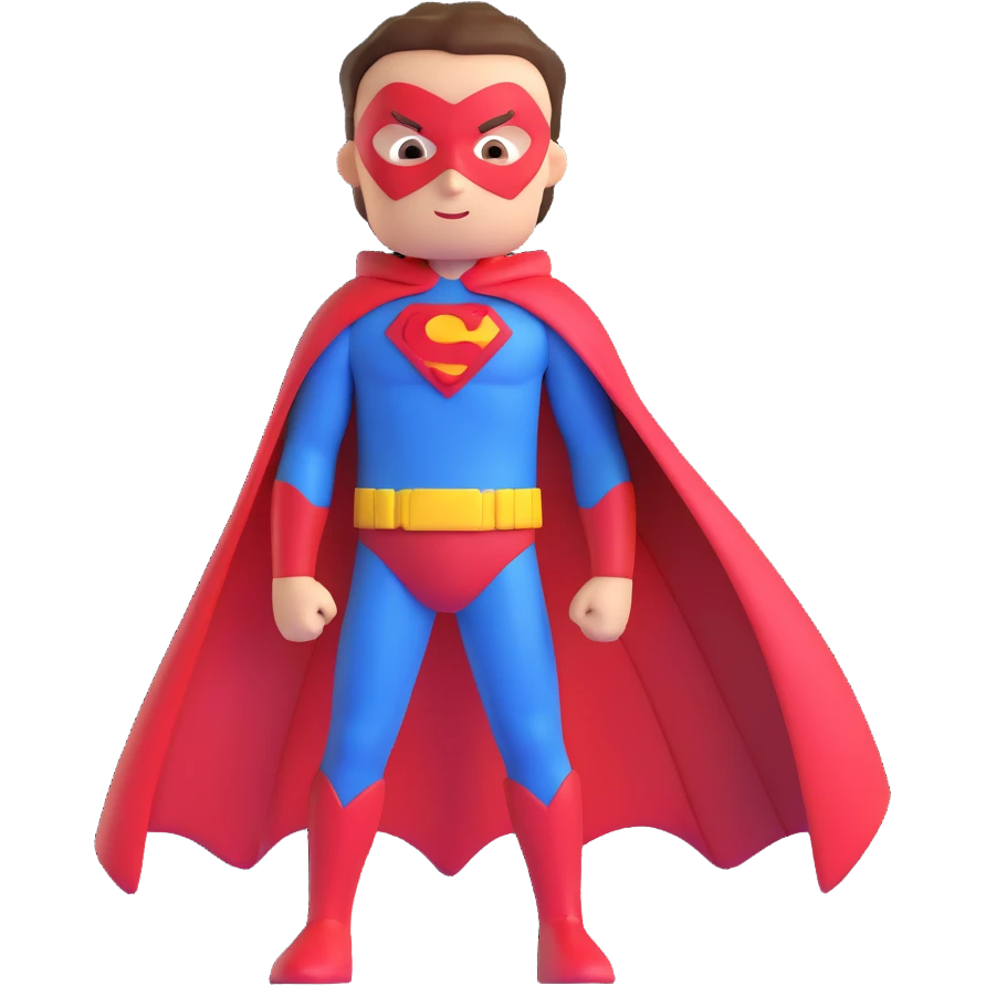 superhero with funny small sidekick emoji