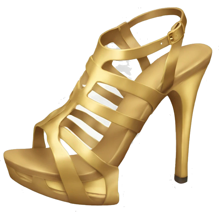 Golden heel sandals emoji