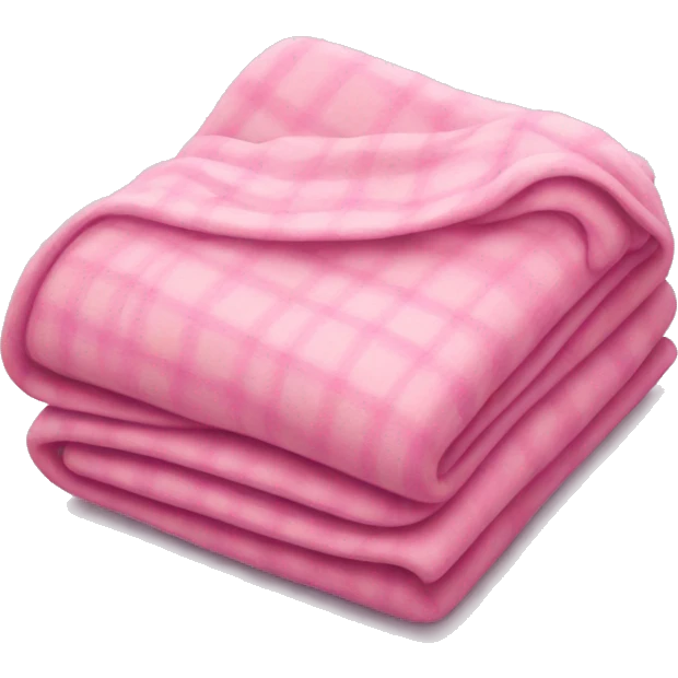 Folded pink blanket emoji