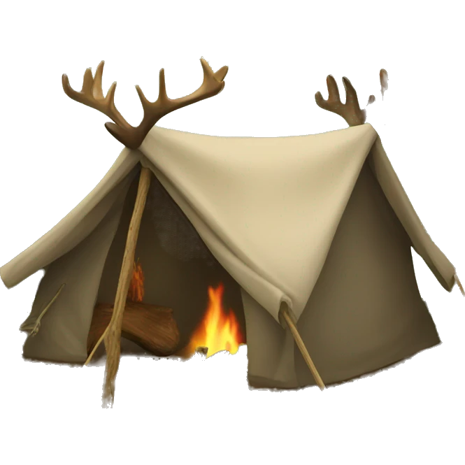 Deer camp emoji