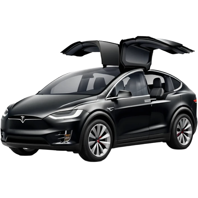 Tesla Model X - Tesla (Model Year: 2022) (Iconic colour: Black) emoji