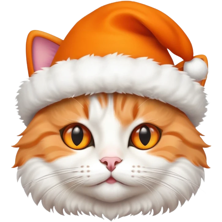 cat with funny hat emoji